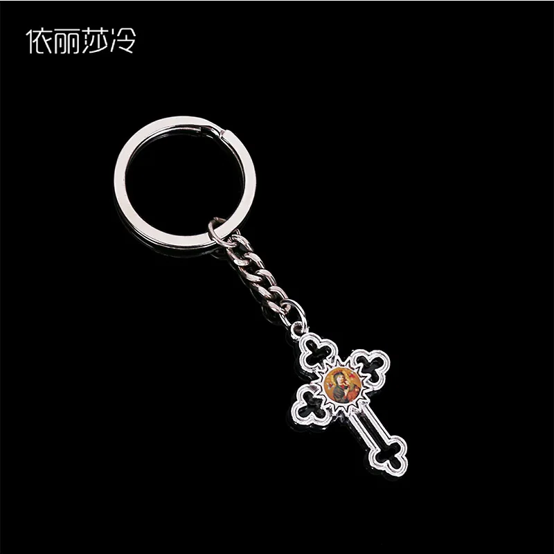 48 шт./Иисус мандарин цепочка для ключей с портретом католической Санта-Марии