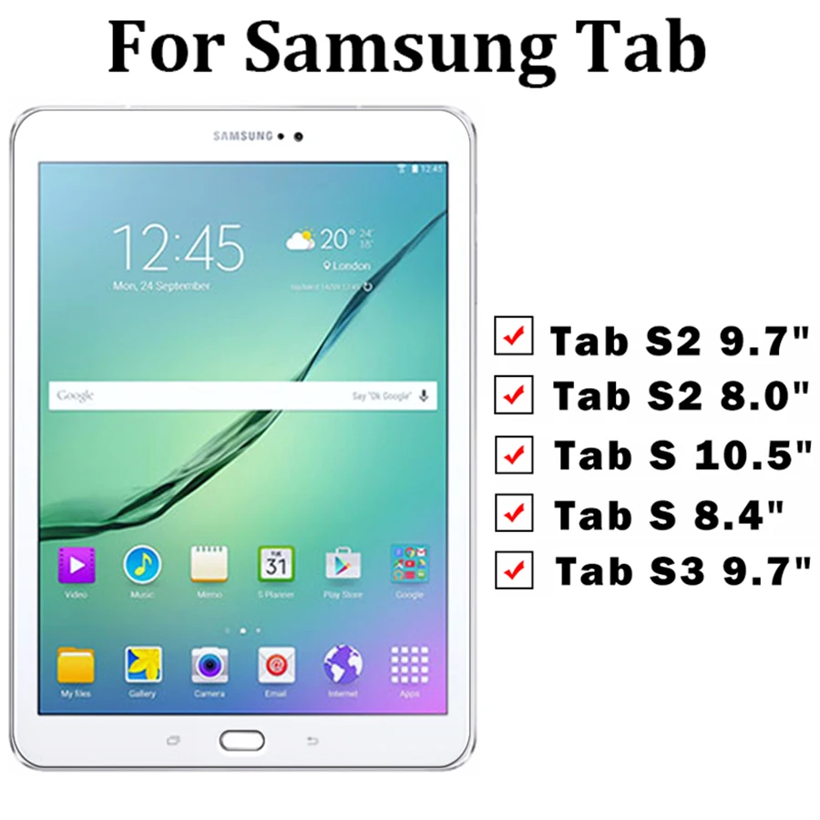 Закаленное стекло для samsung tab s 10 5 Защитное планшетов 8 4 s2 3 0 9 7 защитная пленка