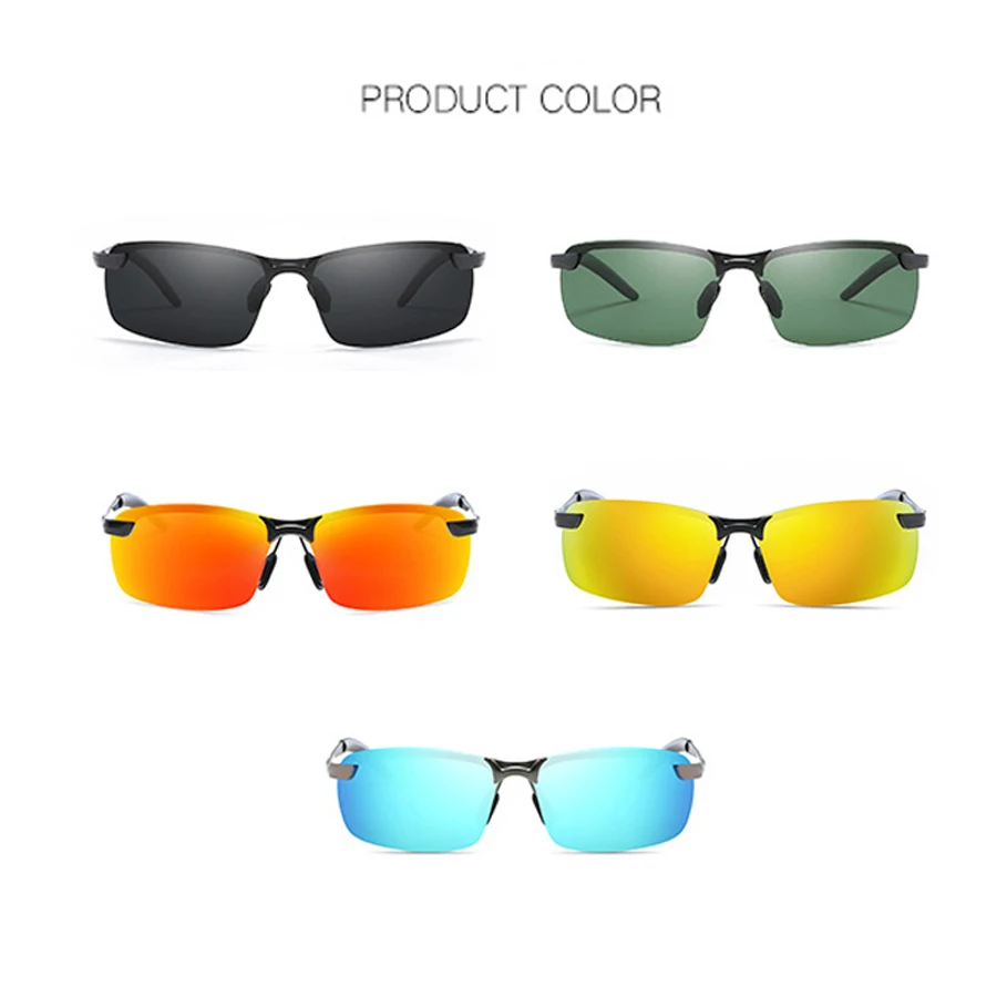 Polarized Fishing Sunlasses Metal Frame For Men Women Sport Sun Glasses Driving Traveling Camping Cycling Eyewear Anti U | Спорт и