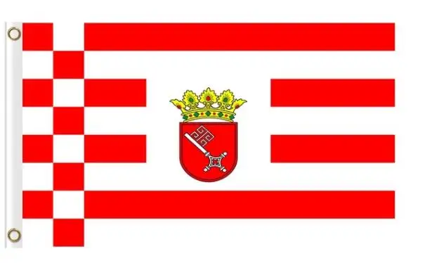 

Flag of Bremen middle arms 3x5ft Germany state flags