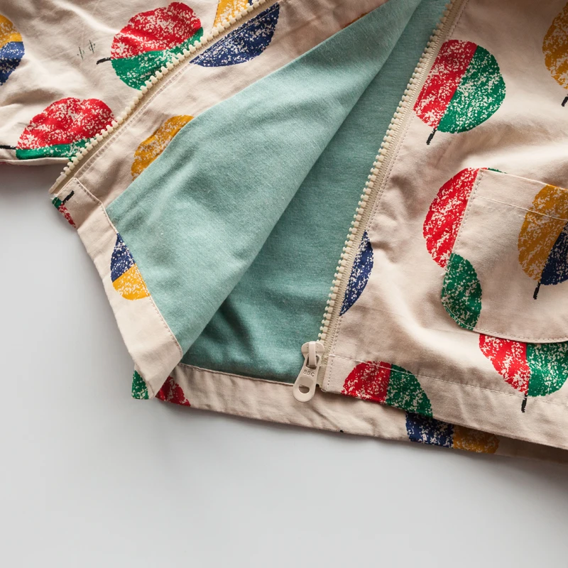 Детское хлопковое пальто Lemonmiyu весна-осень 2018 с капюшоном и длинными рукавами