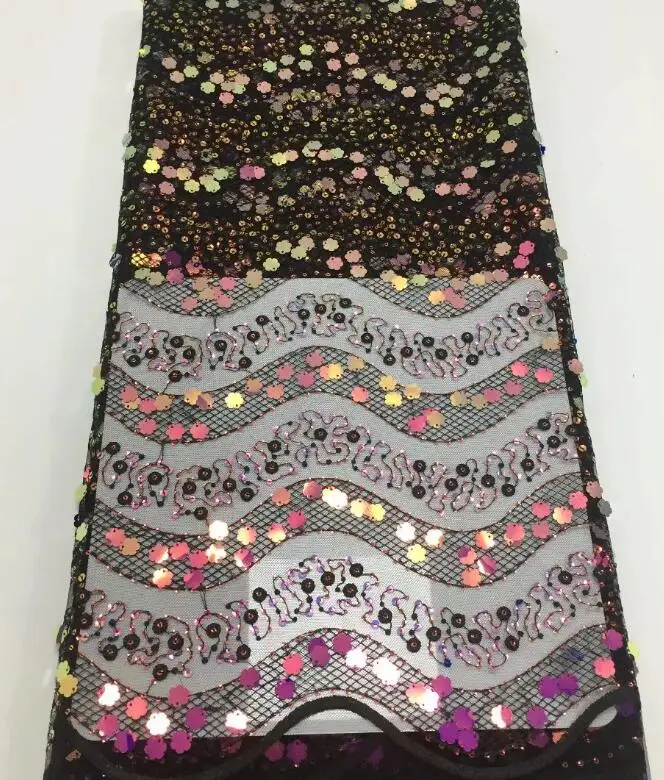 5 ярдов новые блестки вышивка цветами сливы нигерийское кружево высокое качество