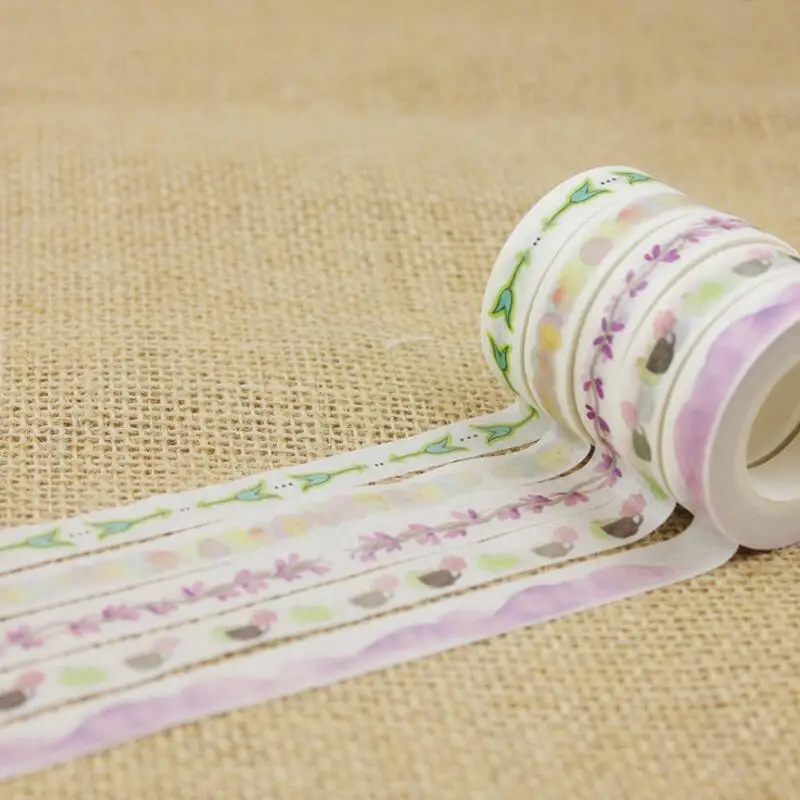 Цветная Клейкая Лента Pinkinahy для маскировки растений 10 метров|washi tape|masking washi