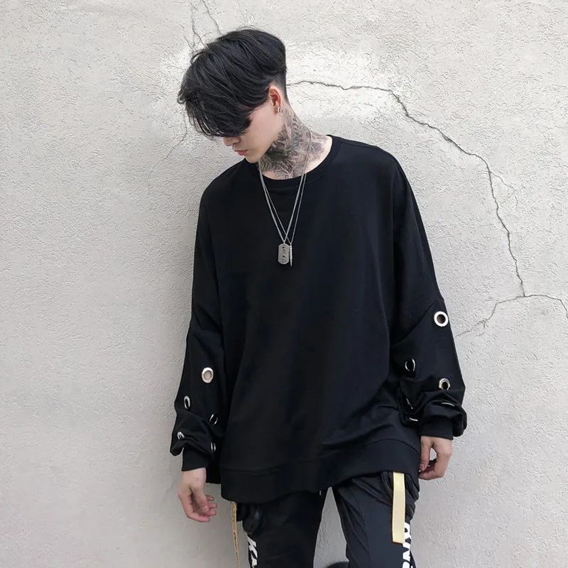 Толстовка мужская в стиле панк с рукавом летучая мышь|fashion hoodie men|hoodies menfashion |