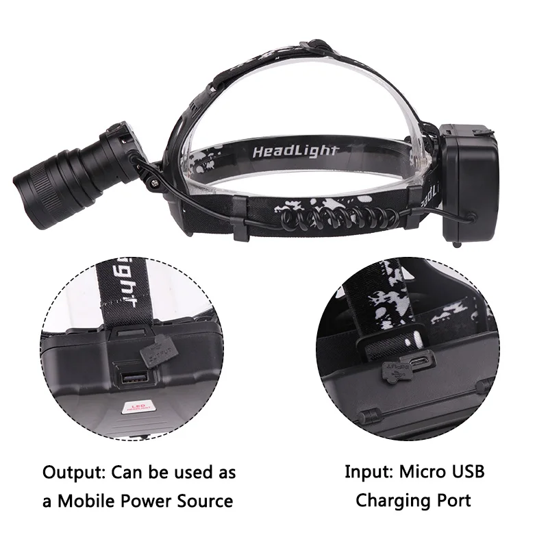 Litwod Z10 cree XHP70 головной светильник Мощный светодиодный налобный фонарь Q5 чип