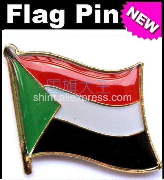 

Lapel Pins Sudan Flag Pins All Over The World Badge Emblem Country State Pins