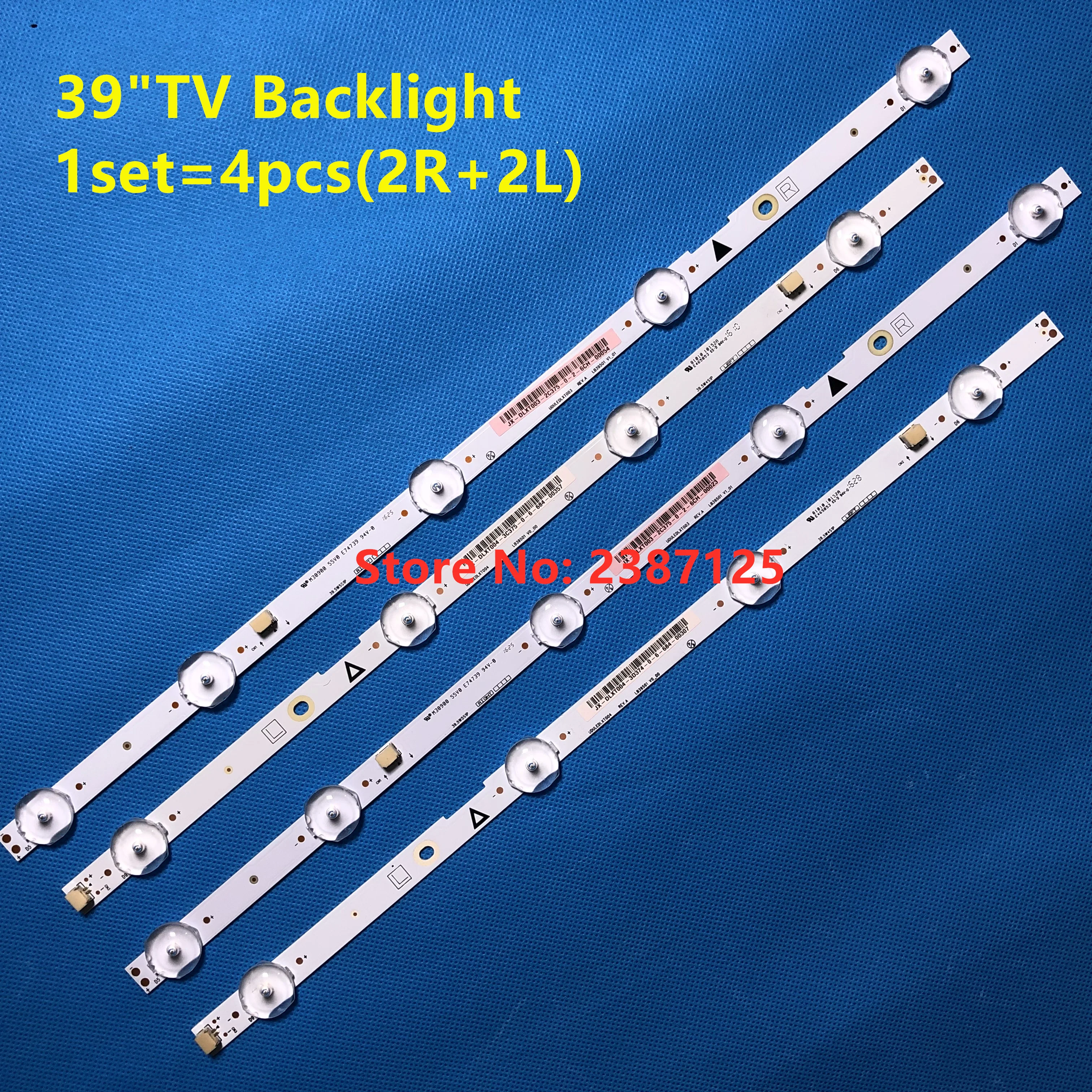 

Replacement LED strip LB39501 V0_00 V1_01 (4) 40MV336X / F7 0 UDULEDLXT004 UDULEDLXT003 REV.A JX-DLXT004-3C375-0-6-684-00357