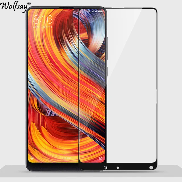 2 шт стеклянная для Xiaomi Mi Mix 2S Защитная пленка экрана из закаленного стекла