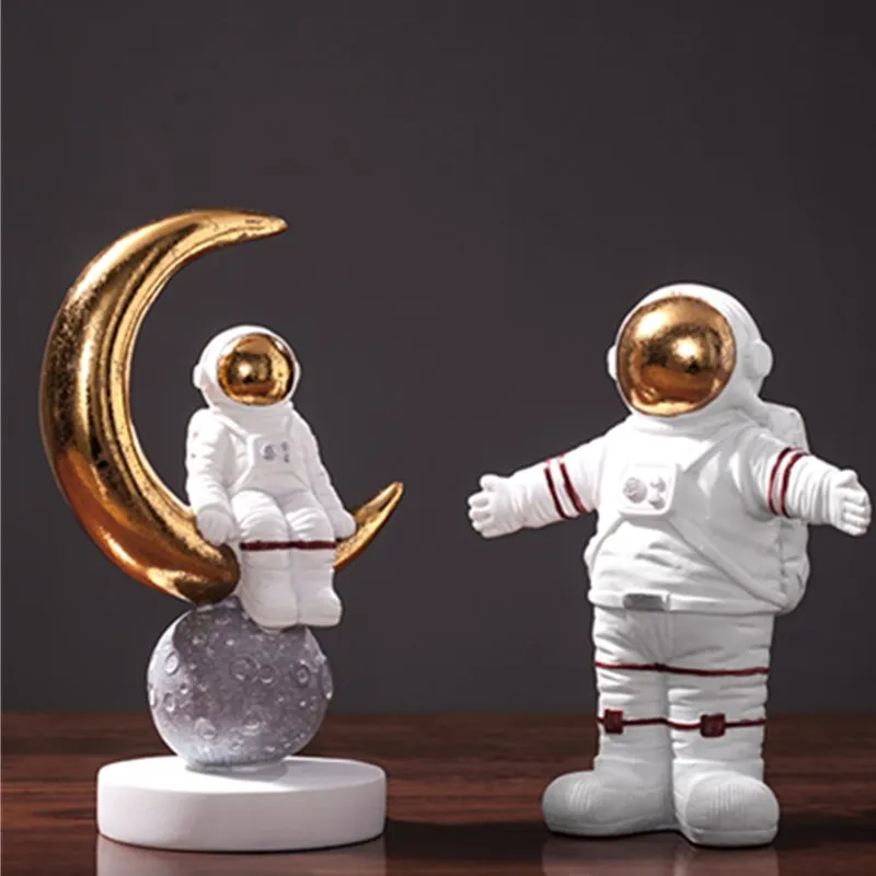 Космический человек, модель космонавта, скульптура, креативная статуя космонавта, мода, Северная Европа, украшения для дома, изделия из смолы, L2700