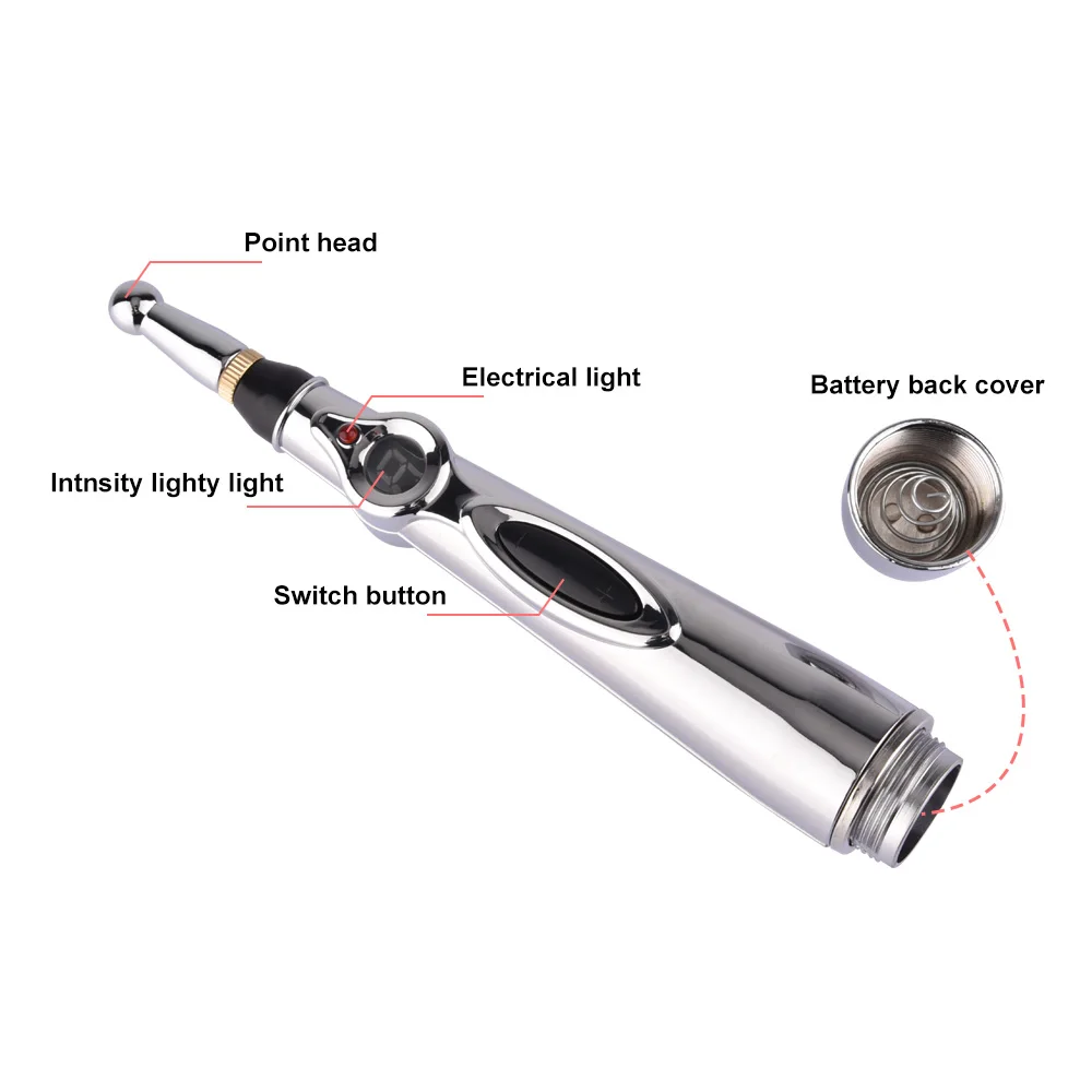 

Electric Acupuncture Point Massage Pen Laser Infrared Heal Magnet Therapy Heal Meridian Energy Stick Relief Pain Tool