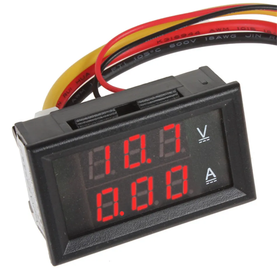 IZTOSS Универсальный многофункциональный DC 0 100V/10A красный светодиодный двойной
