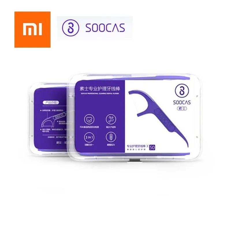 Xiaomi Soocare профессиональный сверхтонкий стоматологический Foss 50 шт./коробка