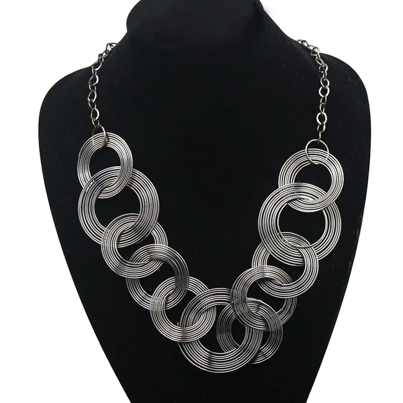 Collar Choker Necklaces Vintage Retro Statement Women Brand Necklace & Pendant Jewelry N10065|necklace silver|necklace pinknecklace rock |