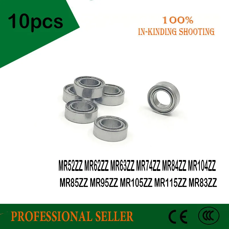 Миниатюрный подшипник MR52ZZ MR63ZZ MR74ZZ MR84ZZ MR104ZZ MR85ZZ MR95ZZ MR105ZZ MR115ZZ MR83ZZ P0 10 шт.|Подшипники|