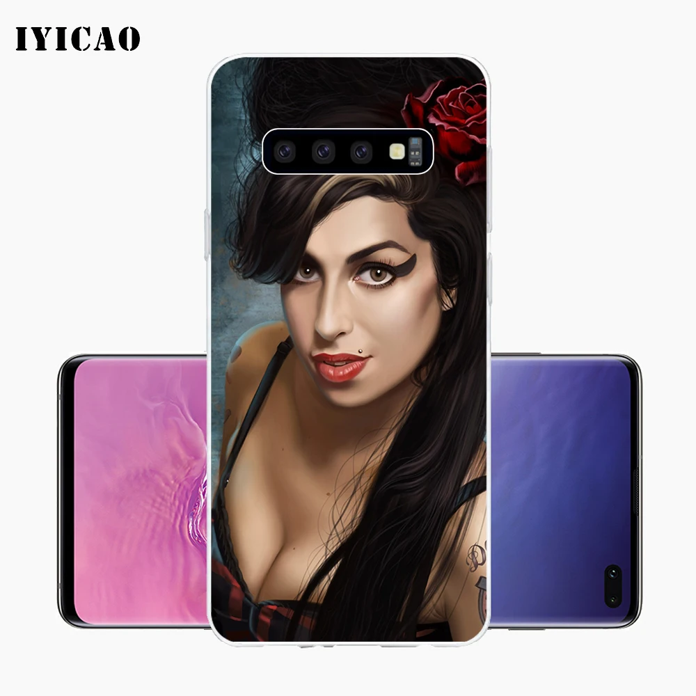 IYICAO Amy Winehouse Мягкий силиконовый чехол для телефона Samsung Galaxy S10e S10 S9 S8 Plus S7 Edge TPU