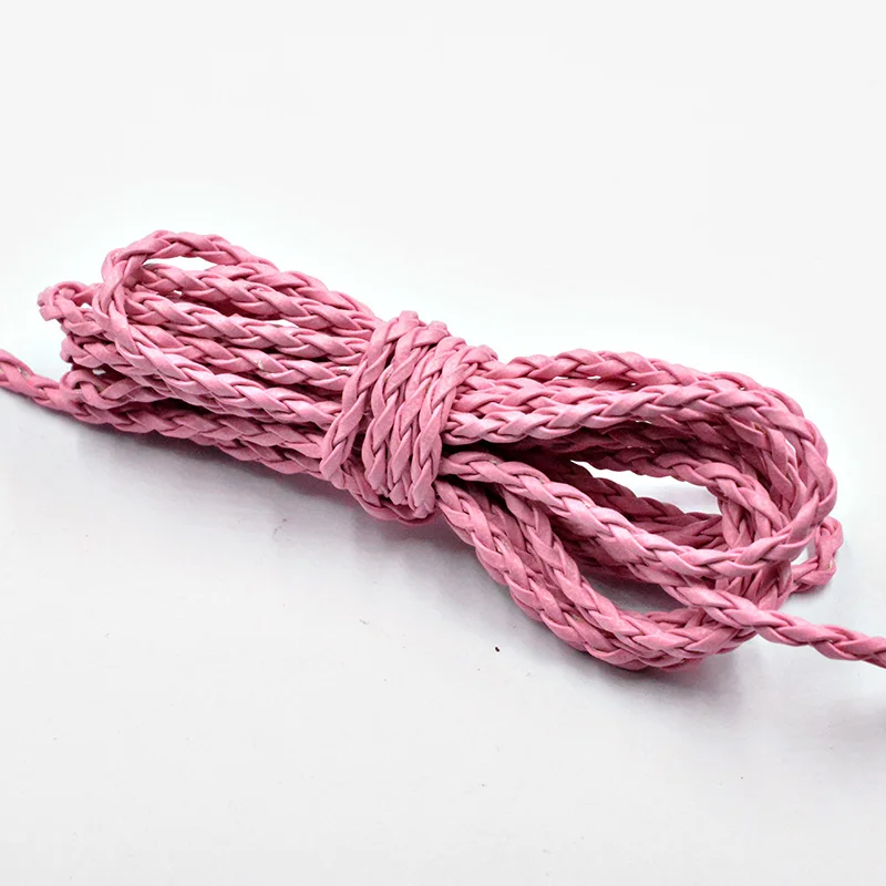 FLTMRH 3MM Diameter Round Braided PU Leather Cord Necklace Bracelet Rope For DIY Jewelry Accessories | Украшения и аксессуары