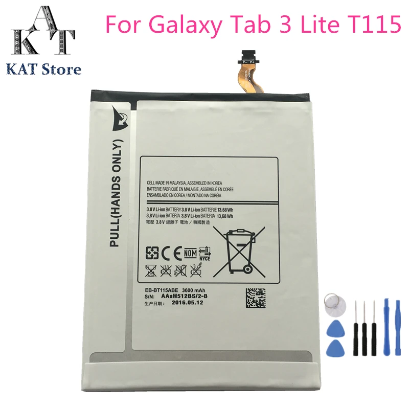 Аккумулятор для планшета Samsung Galaxy Tab 3 Lite T110 T111 T113 T115 3600 мАч|Аккумуляторы мобильных