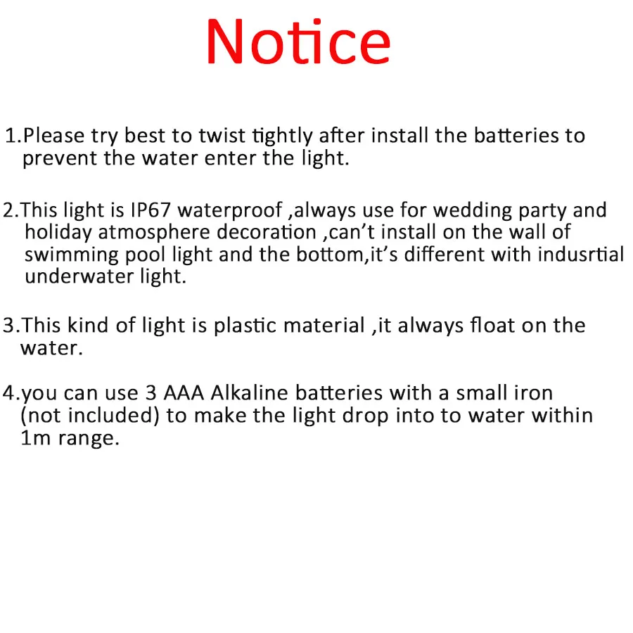 4 шт./партия RGB светодиодный подводный свет с батареей IP67 водонепроницаемый