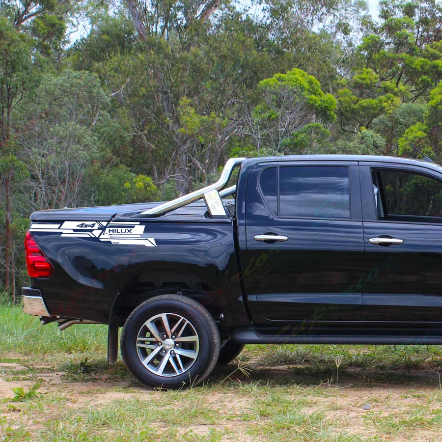 Виниловая наклейка на автомобиль для заднего багажника 4x4 полоса градиентная