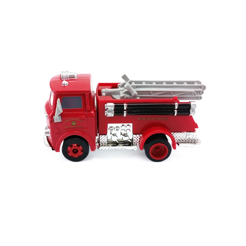 Автомобиль Дисней Pixar красный пожарный автомобиль спасательный King Jackson Storm Mater 1:55