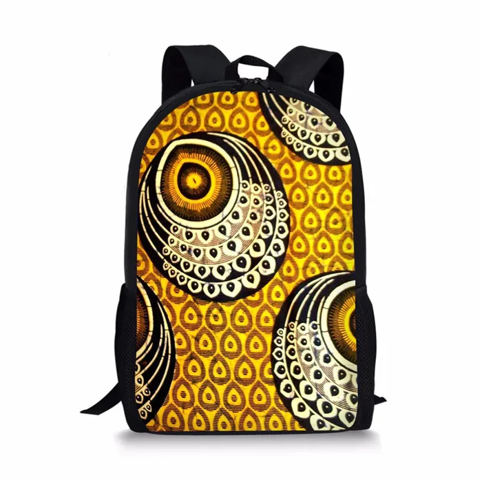 FORUDESIGNS рюкзак с принтом в африканском стиле Mochila Necessaire, школьные сумки, сумка для книг для девочек-подростков, Геометрическая Сумка для детей - Цвет: T0430C