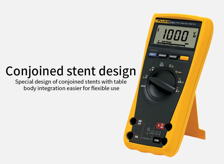 Fluke 175 175C True RMS цифровой мультиметр для измерения напряжения Ом постоянной ёмкости, универсальный конденсатор частота температура тестер