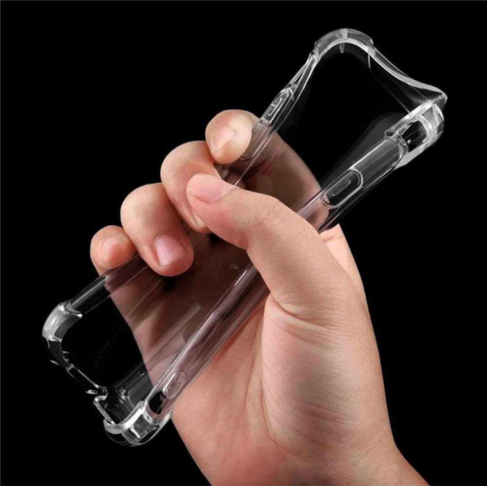 Антидетонационных прозрачный силиконовый чехол для Xiaomi Pocophone F1 тонкий телефона