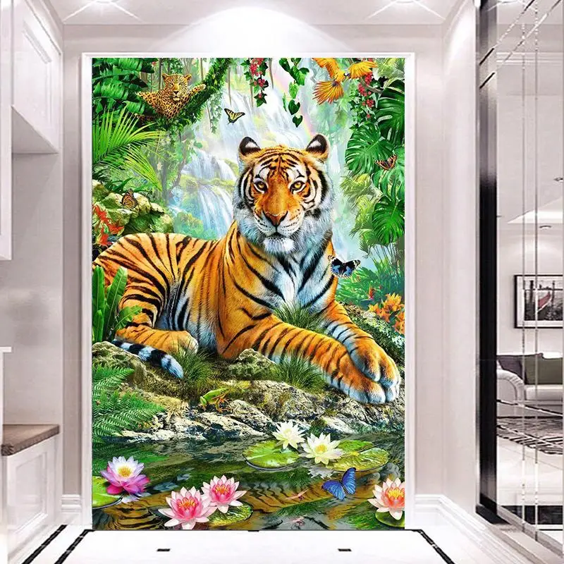 5D Сделай Сам Алмазная вышивка животное тигр крестом сделай сам картина полная