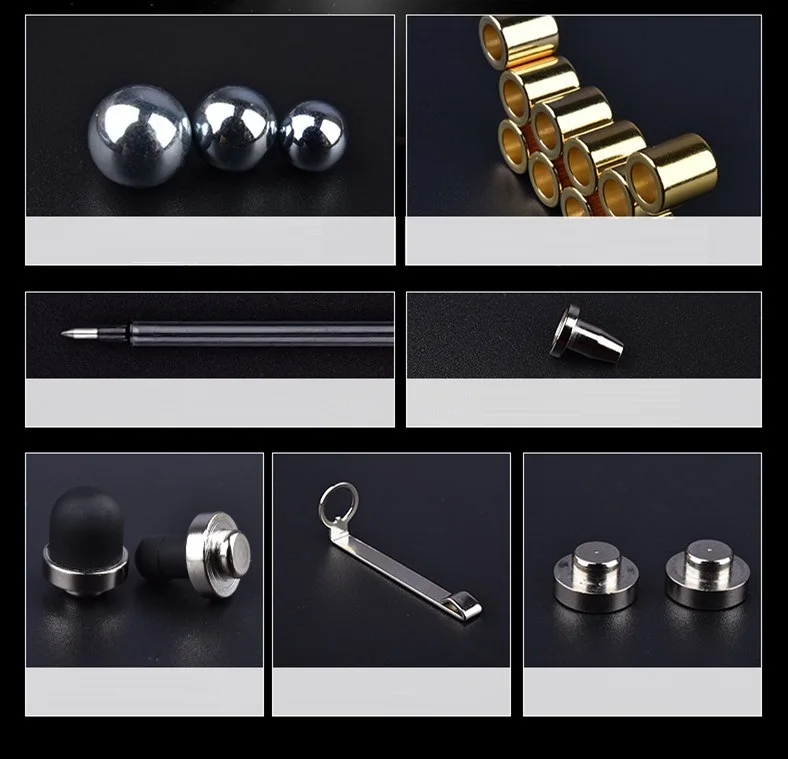 Высокое качество фокус модульная Волшебная Магнитная DIY емкость Шариковая Ручка Tri-Spinner полностью металлический инструмент для кубиков игрушка шариковая ручка 03655