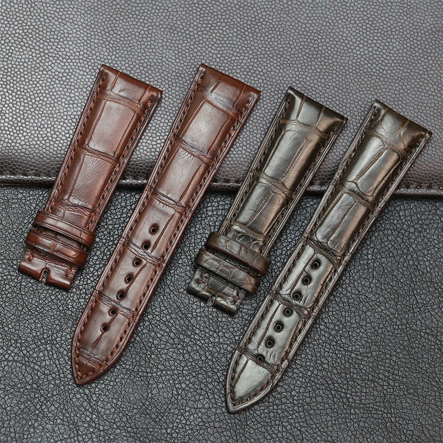 Ремешок для часов SAUPPO ремешок из кожи крокодила lancpain Villeret 6606 20 мм 22 | Наручные часы