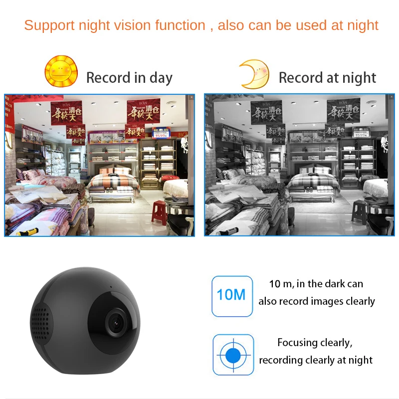 Мини видеокамеры 720 p камера IP HD ночного видения SD карта беспроводной Micro Cam Wi Fi