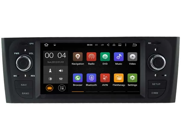 Android 9 0 автомобильный аудио dvd-плеер для DECKLESS FIAT OLD PUNTO gps Автомобильный
