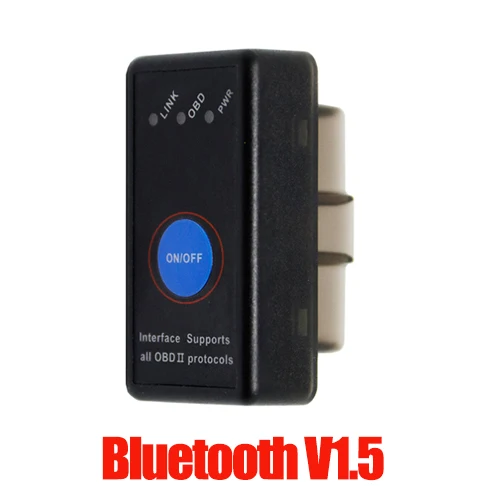 Серый Hippcron ELM327 V1.5 ELM 327 PIC18F25K80 Bluetooth Wifi 4,0 Версия 1,5 OBDII/OBD2 для Windows Android Крутящий момент считыватель кодов автомобиля - Цвет: Серый