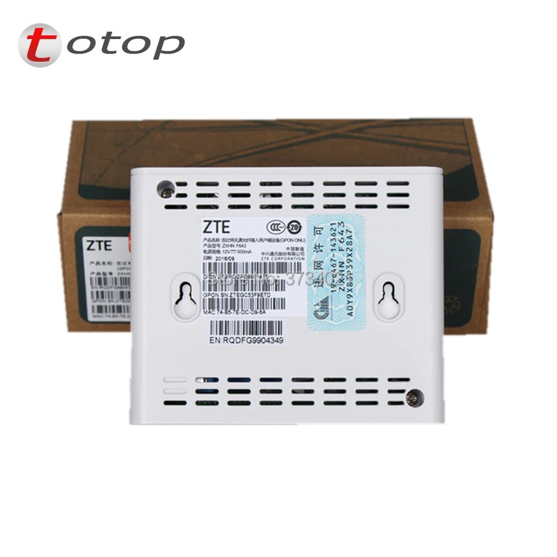 Zte ZXA10 F643 GPON ОНУ FTTH СФУ маршрутизатор режим FTTO с 1GE Порты и разъёмы же функцию как F601