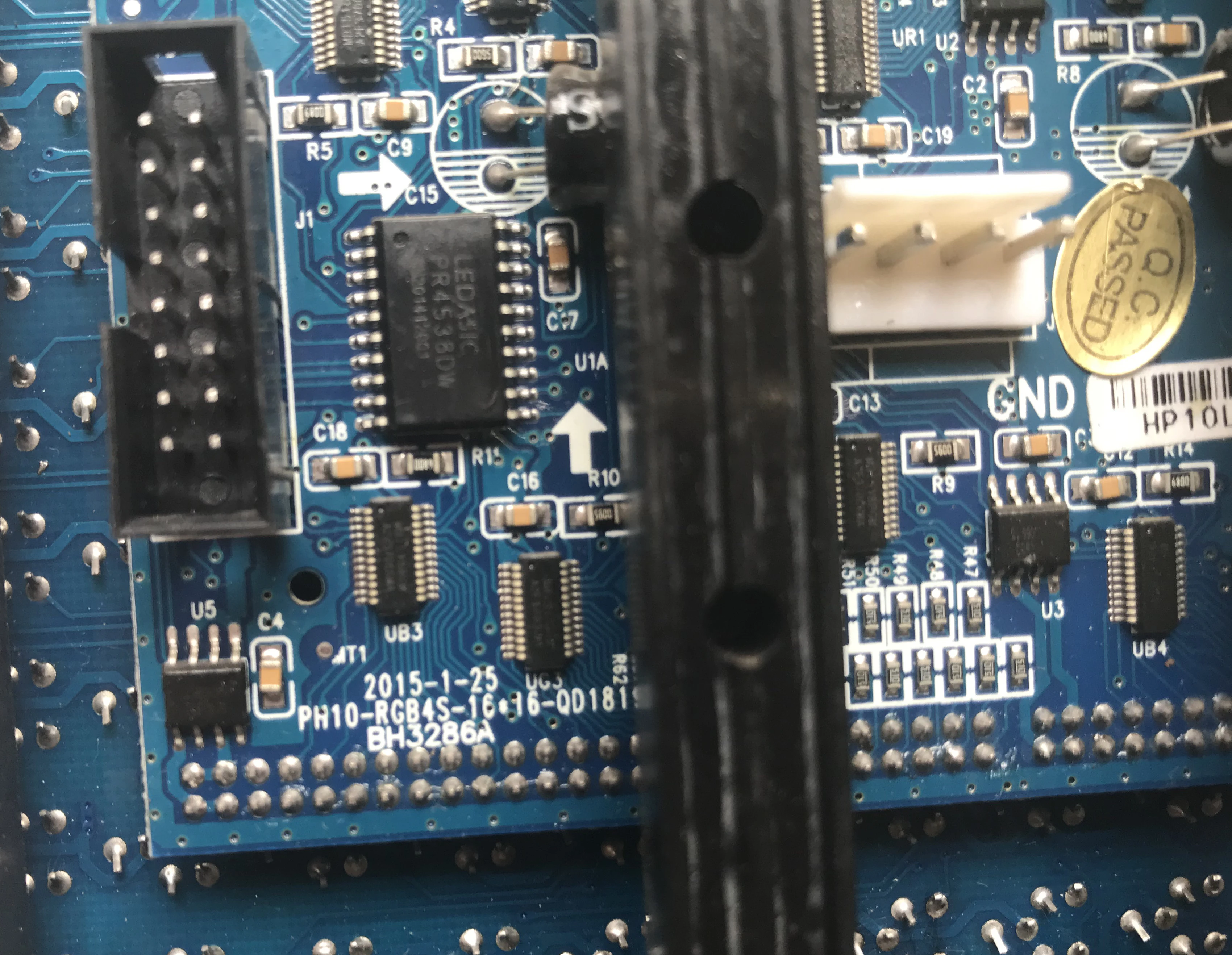 P10 DIP RGB полноцветный светодиодный модуль дисплея уличная Светодиодная панель 1/4
