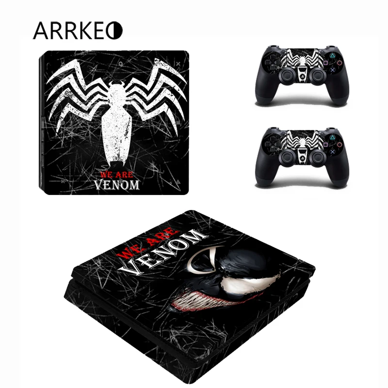 ARRKEO We Venom виниловая наклейка на кожу для PlayStation 4 PS4 Slim консоль 2 контроллера Скины