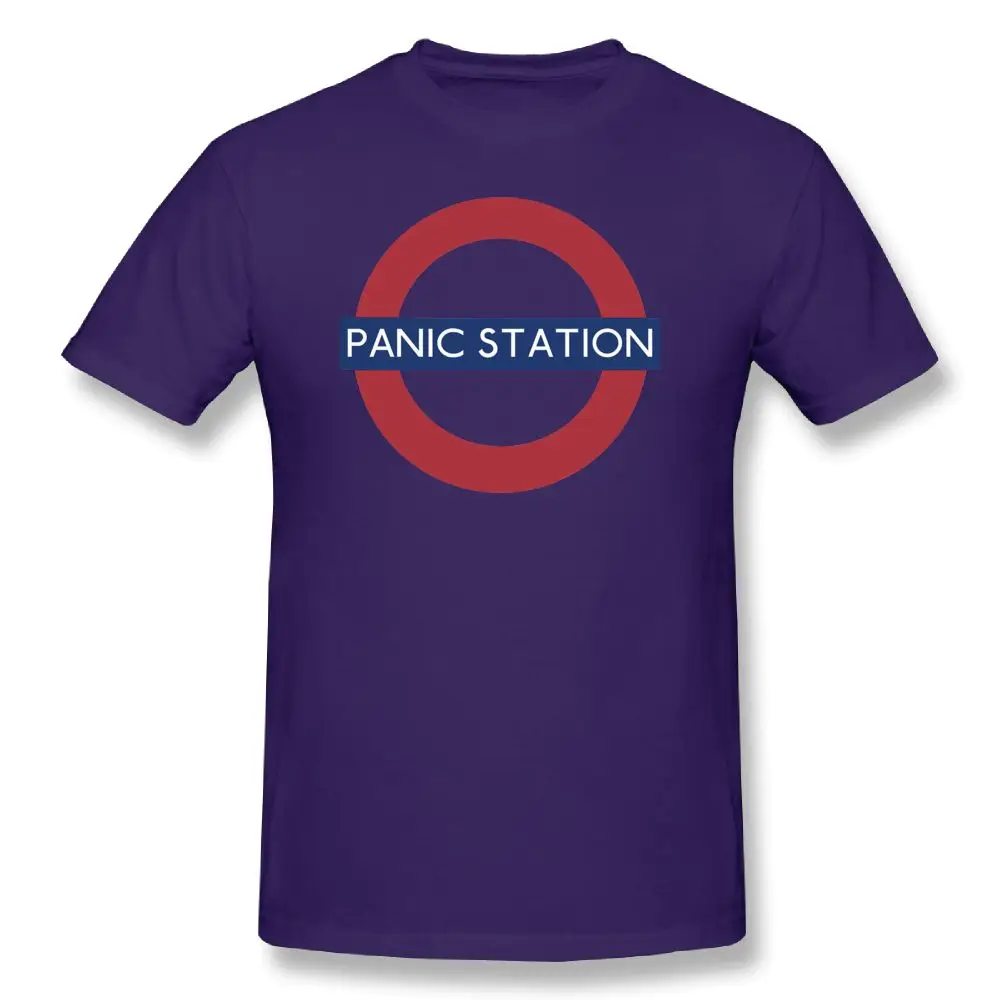 Muse футболка мужская с буквенным принтом Panic Station Music футболка Летняя Пляжная футболка для мужчин футболка с коротким рукавом повседневные футболки - Цвет: purple