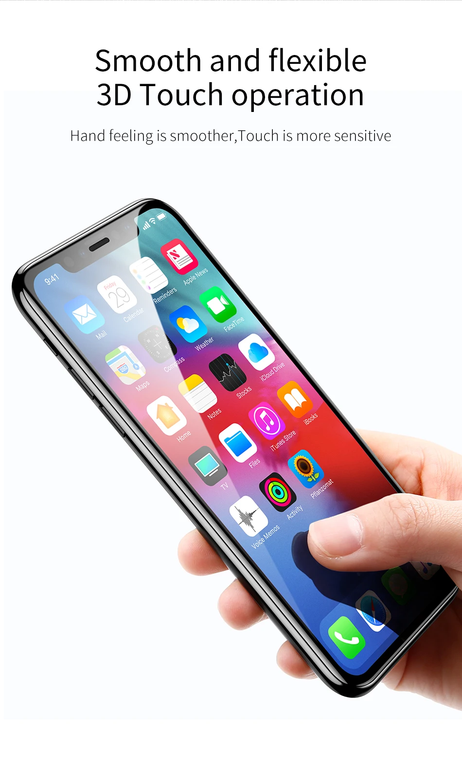 Baseus 0,3 мм защитное закаленное стекло для iPhone Xs Max X Xr полное покрытие защитное стекло для iPhone 11 Pro Max защита