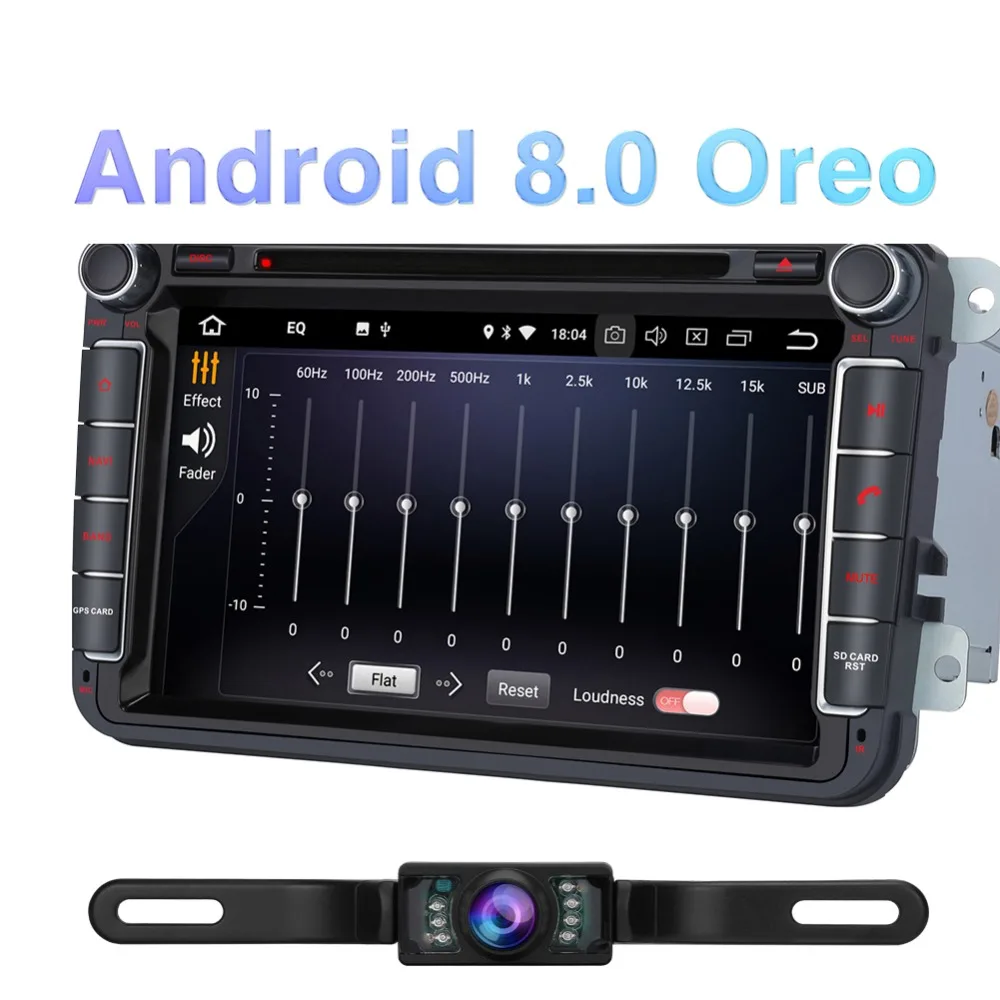 Тыква 2 Din 8 дюймов Android 0 автомобильный DVD плеер GPS навигация Восьмиядерный 4 Гб RAM