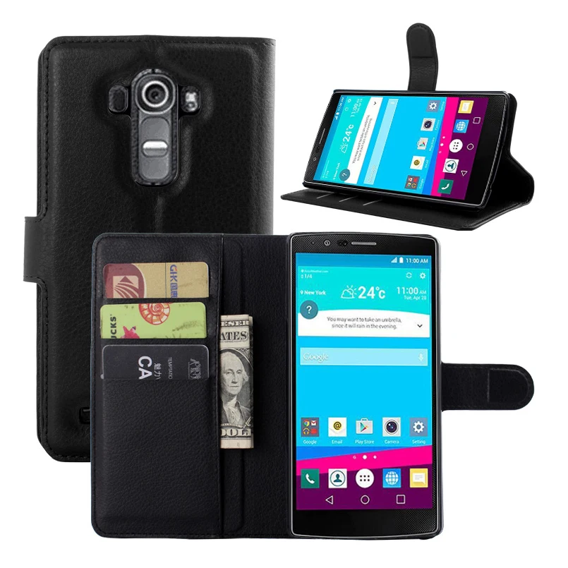 Классический кошелек из искусственной кожи с подставкой для LG G4 деловой стиль