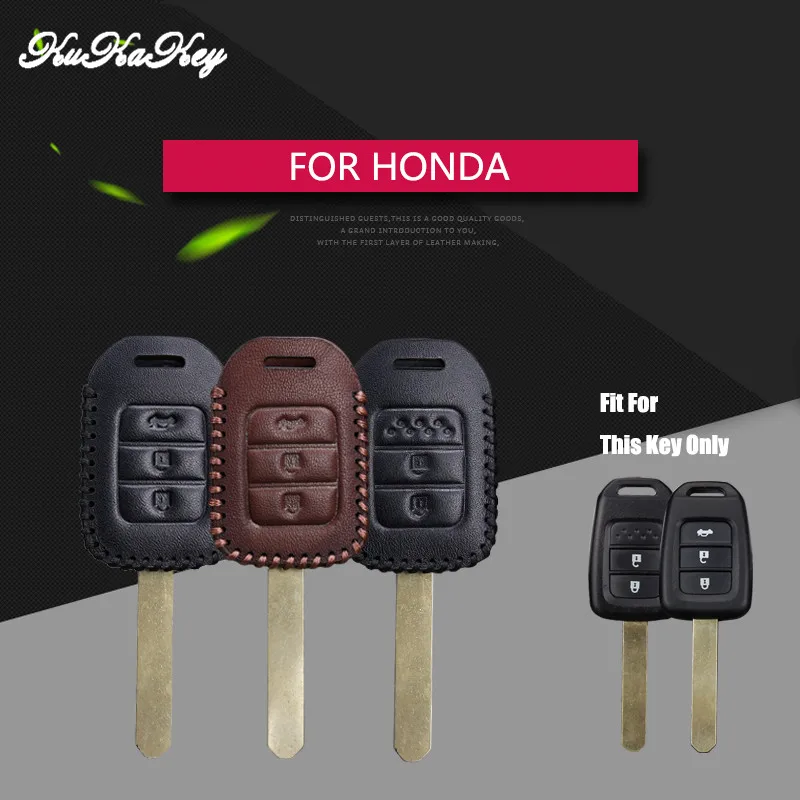 Кожаный чехол для автомобильного ключа Honda CRV 2011 2019 Civic 2016 4d Forza 300 125 hrv Fit 2015 Accord 2018