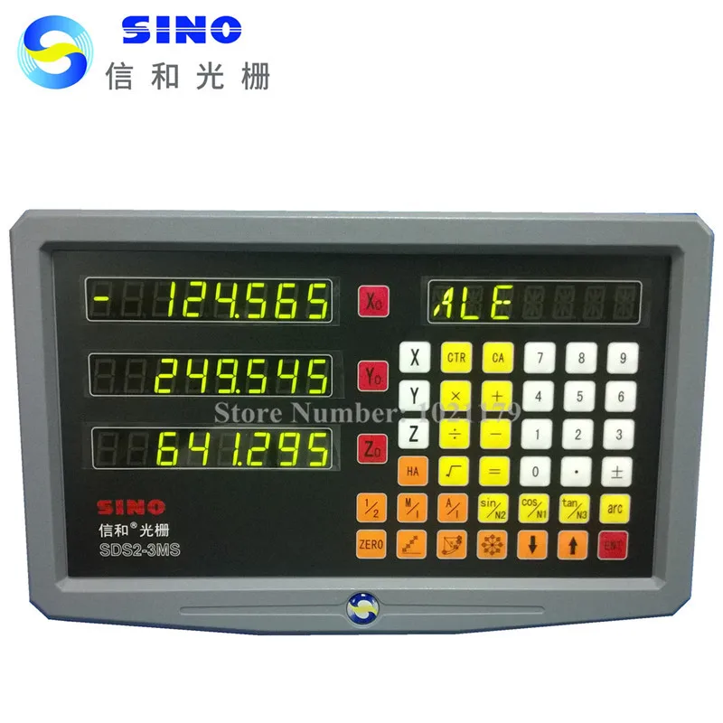 Новое поступление SINO SDS3MS 3 оси цифровой индикации DRO комплект токарный станок фрезерный станок три оси дисплей DRO