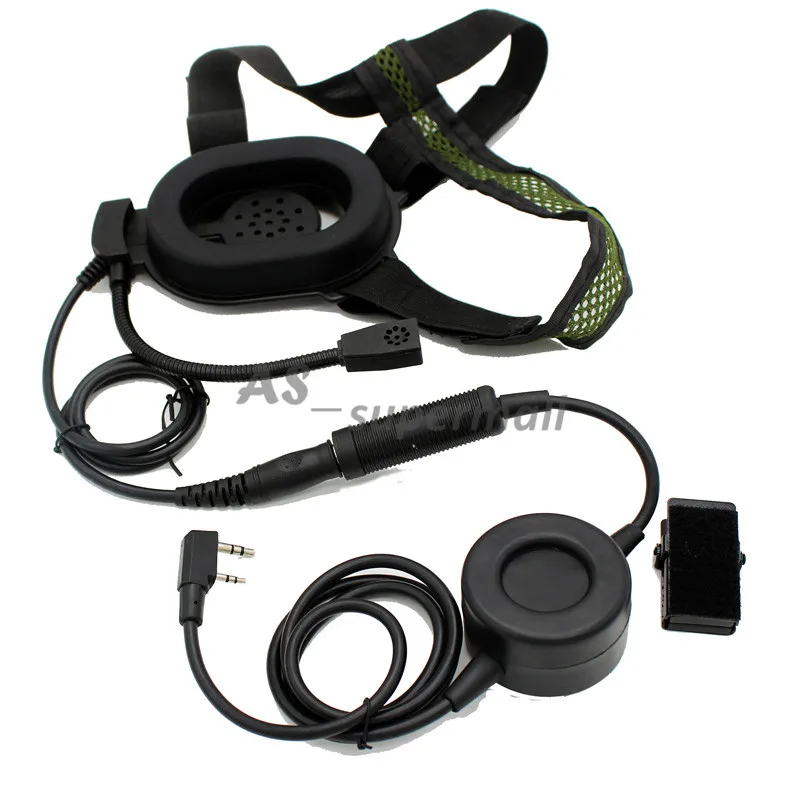 Тактическая гарнитура XQF HD01 Z Bowman Elite II Big PTT для Kenwood Radio Baofeng UV 5R UV82 WOUXUN PUXING TYT рация|ptt