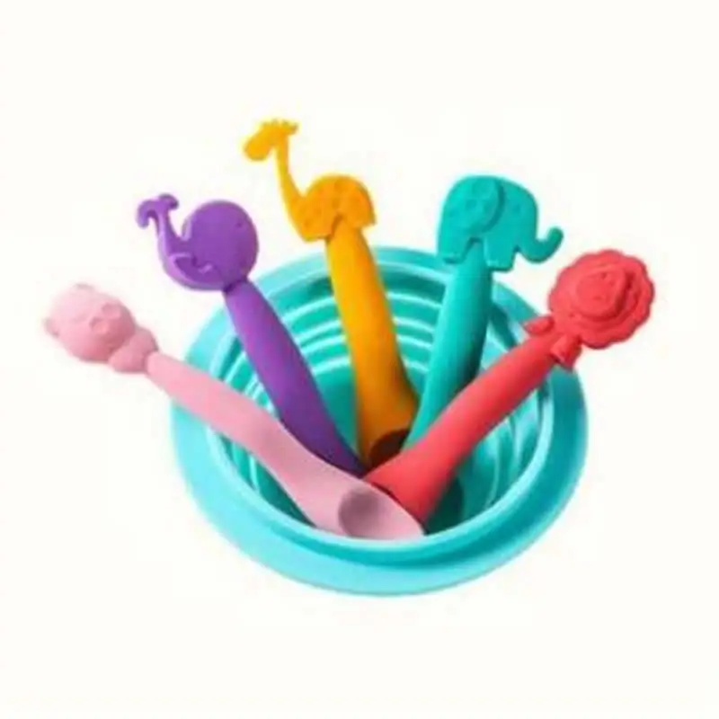 Детский мягкий гель Bebe специальная ложка посуда для кормления ребенка