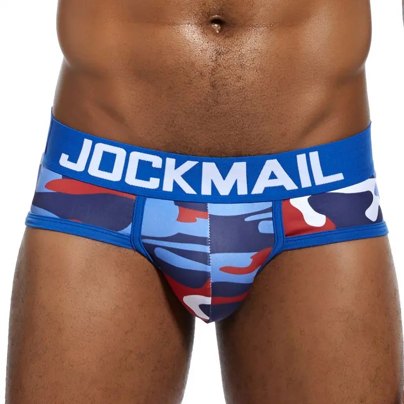Трусы брифы JOCKMAIL мужские с камуфляжным принтом Брендовое пикантное нижнее белье