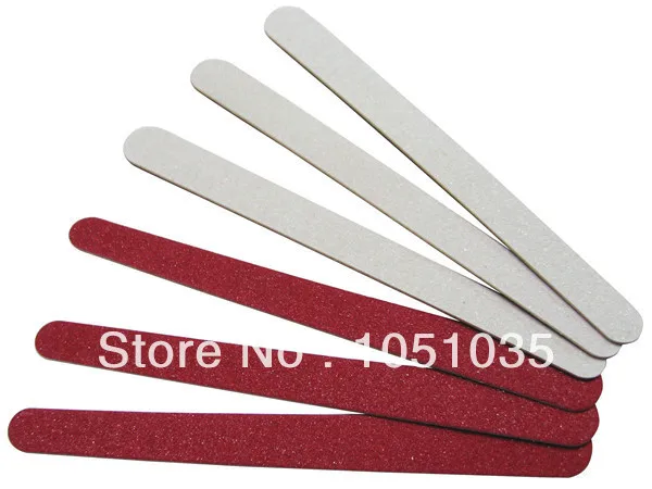 Red Wooden Nail File Mini Emery Board Disposable Wood 200 Pcs/Lot | Красота и здоровье