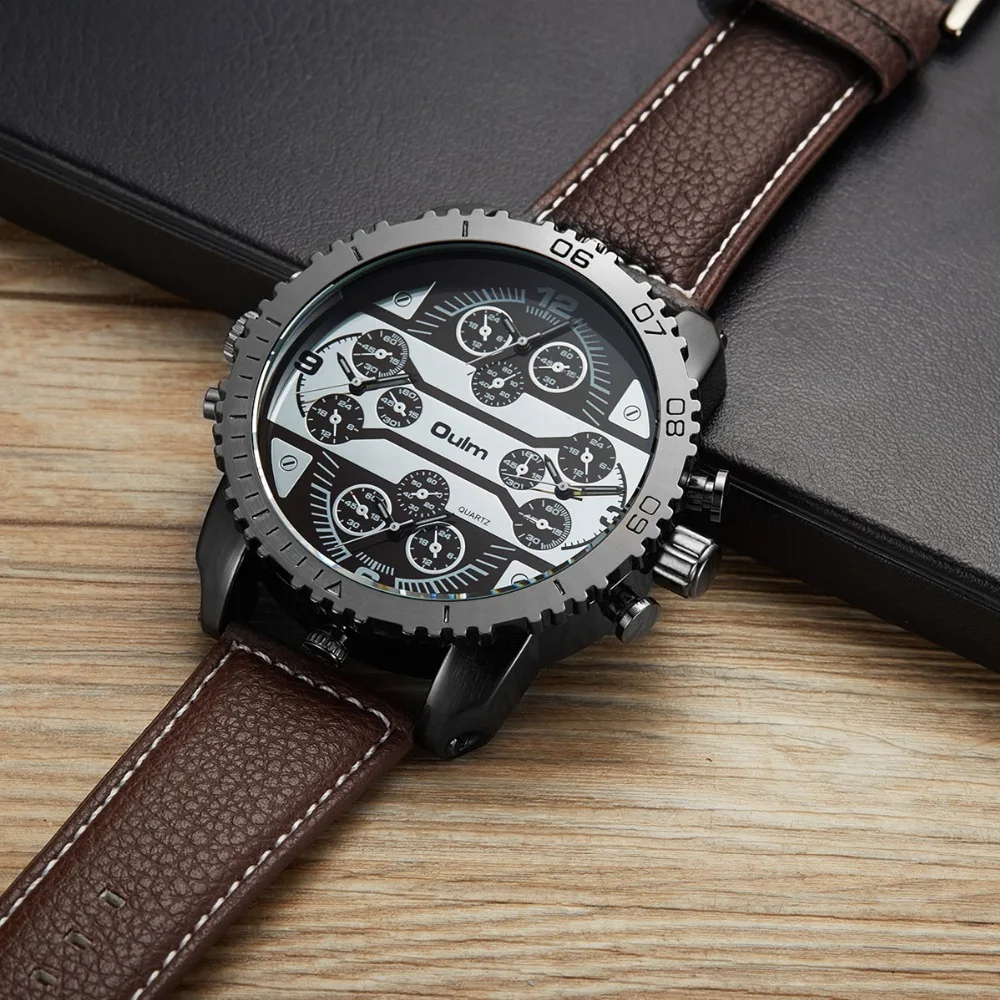 2019 лучшие продажи модные спортивные часы четыре кварца мужские DZ стиль кожаный