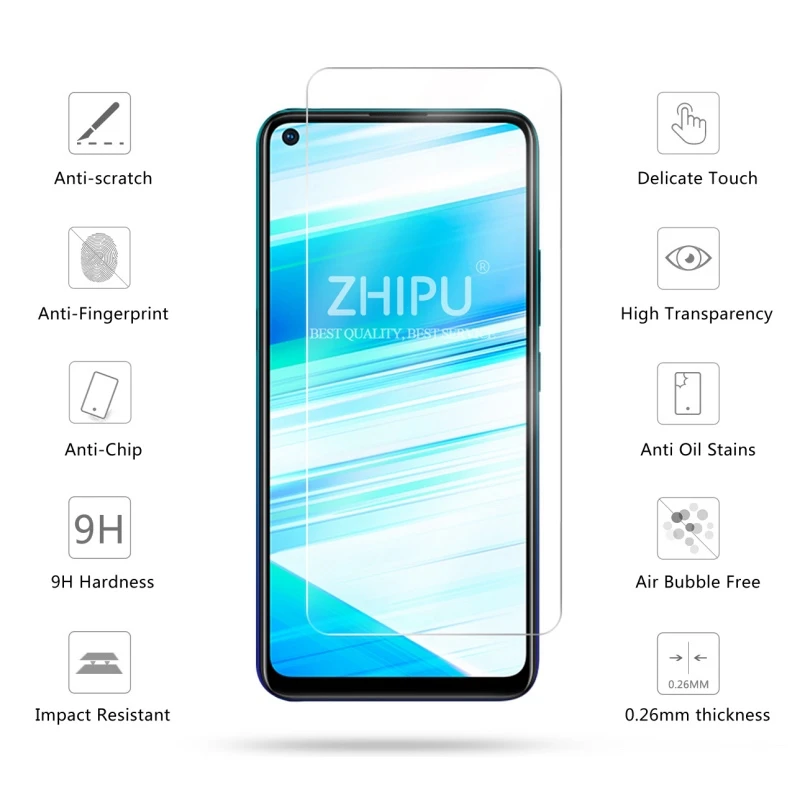 2 шт закаленное стекло для VIVO Z5X стекло протектор экрана 2.5D 9H Премиум Закаленное стекло для VIVO Z5X защитная пленка