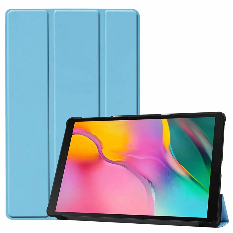 SkyBlue Для samsung Galaxy Tab A 10,1, ультра тонкий резиновый чехол для Galaxy Tab A 10,1 '', SM-T510/SM-T515, планшет - Цвет: SkyBlue