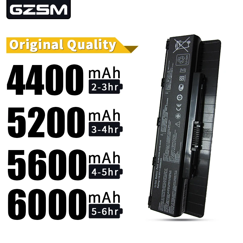 HSW Аккумулятор для ноутбука ASUS N46 N46V N46VJ N46VM N46VZ N56 N56V N56VJ N56VM N76 N76VZ A31-N56 A32-N56 ноутбук
